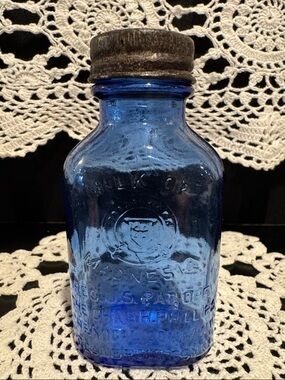 Cobalt Blue Glass Phillips Milk of Magnesia Bottle